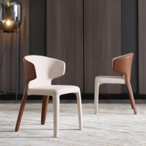 Dining chair Nordic minimalist home backrest desk net red chair-like room designer furniture styled cotton casual chair