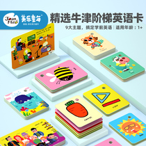 Mile childrens literacy card English 0-3-6 years old baby early education puzzle memory card cognitive word flash card