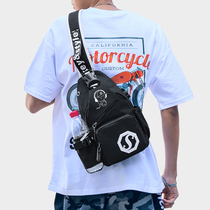 Chest Bag Mens Han Version Tide 2022 New Student Satchel Canvas Diagonal Satchel Small Backpack Sport Casual Single Shoulder Bag Man