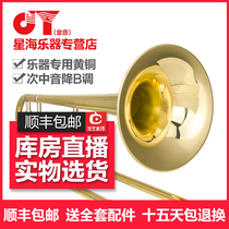 Jinyin brand JYTB-E110 Tenor trombone down B tone tenor trombone pull tube