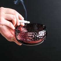 Kawashimaya Nordic fashion crystal glass ashtray Cute girl small household living room creative personality trend