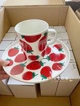 Strawberry series ceramic mug Bowl plate for sale in Japan limited Marimekko2021 year