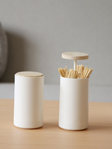Personality Creative Automatic Toothpick Box Press cotton Sign cylinder Nordic Home Living room toothpick cylinder Cotton Sign Box