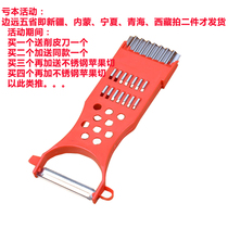 Stainless steel multi-purpose planer function paring knife Vegetable cutter Vegetable and fruit scraper grater Buy one get one