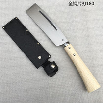  Spring steel composite steel forged waist knife Camping picnic knife firewood knife Garden outdoor supplies Kaishan axe