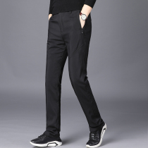 Outdoor stormtrooper down pants men wear straight business casual removable liner middle-aged white duck down cotton pants