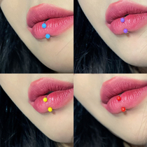 PEACHI lip ring with a pin of titanium steel nose piercing ear bone piercing