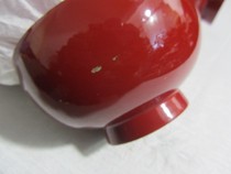 Flaw handling] lacquerware wood bowls daily tea wine supplies 100 ~ 130mm does not affect the use of mind prudence