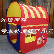 Factory direct sale special inventory foreign trade original single childrens tent toy House Game House indoor folding home