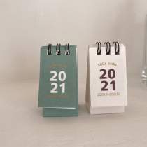 ins mini desk calendar personality calendar desktop student office companion hand gift 2021 decorative ornaments efficiency calendar