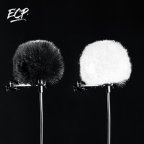 Black and white collar clip microphone sweater windproof noise reduction little bee windproof sweater chest microphone sweater small nine photography