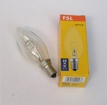 FSL Foshan E27 E14 25W 40W 60W small mouth candle bulb small mouth transparent pointed bubble can be invoiced