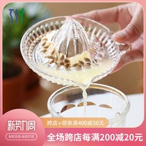  Toyo Sasaki Japan imported glass lemon juicer Manual squeezing fruit artifact Simple small juicer