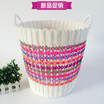 Plastic woven basket toilet dirty clothes basket storage basket toy basket laundry basket dirty clothes basket basket basket basket