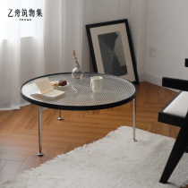 B-boat Tsukiji original lake light tea table Nordic minimalist tempered glass solid wood light and luxurious modern small family type round