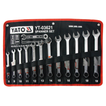 Ierto YATO plum blossom opening dual-purpose wrench tool set double-purpose wrench plum open dual-purpose wrench 12-piece set