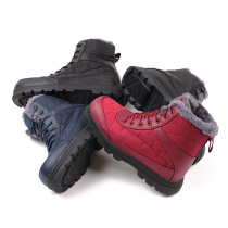 Northeast warm snow boots Womens boots mens and womens warm cotton shoes Waterproof winter plus velvet non-slip thick-soled boots