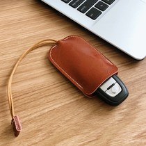 Drawing Rope Pull-out Car Key Bag Genuine Leather Multifunction Home Bull Leather Key Jacket Male and female General Lock Spoon Bag