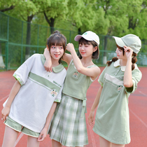 Original Mori female tribe dormitory dress couple T-shirt girlfriend suit vest casual sports style shorts summer