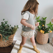 Livia Joy Italy imports thin lamp core suede pure cotton shorts large pp pants male and female baby boy