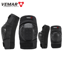 Motorcycle protective gear racing off-road vehicle knee pads elbow pads anti-fall knight equipment four-piece electric bike riding leg pads
