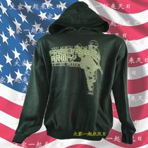 American Freedom Base Mens ARMY fans with hats long sleeves T-shirts military style cotton tops pullovers