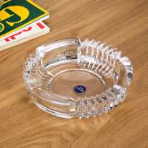 Japanese imported ashtray creative personality trend multi-functional advertising crystal logo large living room household ashtray