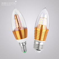 LED bulb screw mouth small head small mouth screw bedside thread warm color energy saving lamp cannon leb bedroom wall lamp LEDE14