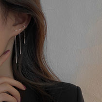 Earring Ear line 2021 New Chaodle Everest Earrings Female Temperament Pure Silver Brief About Long Earrings Female Earrings