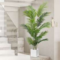 High-end light luxury simulation green plant sunflower landscaping fake plant decoration indoor potted living room plastic flower large tree