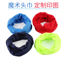 Outdoor bicycle magic headscarf tourist mountaineering solid color custom logo print cycling sports bib fluorescent color