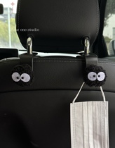 Cute briquettes car seat hook car multi-function storage car rear rack girls car supplies
