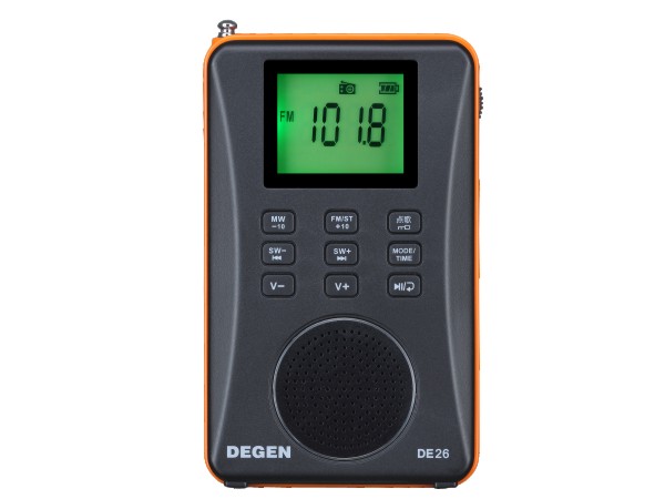 Degen/Dejin DE26DE26 Digital Display Full Band Radio MP3 Card Radio