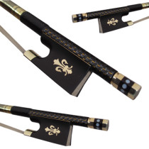  (Playing exam high-end violin bow) Gold silk pure carbon fiber violin bow is not satisfied with the package return