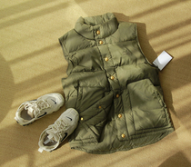 New products in autumn and winter double-sided pockets warm high-grade white duck down Pickles green vest vest