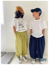 iaiammo 2021 spring and summer foreign air children Summer slim 100 lap soft and pro-skin-day silk Modale anti-mosquito pants