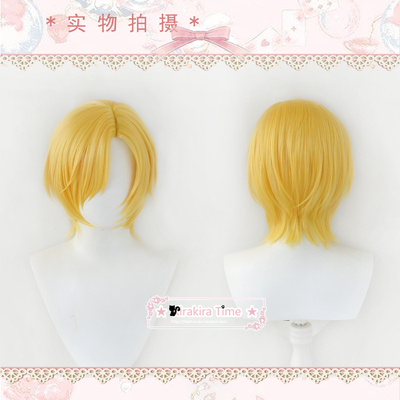 taobao agent [Kiratime] One Piece Sanji Shanzhi cosplay wig golden scalp collection internal short hair