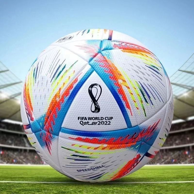 同じスタイルの 2022 年カタール ワールドカップ記念ボール、アップグレードされ厚みを増した、熱接着されたシームレスな小中学校向けサッカーボール