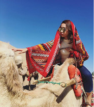 (Monkey house)draped yarn Korean seaside fringed bikini outside wrapped yarn Bohemian beach national style