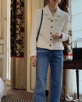 Korean simplement1120906 alpaca wool Angola temperament exquisite woolen coat