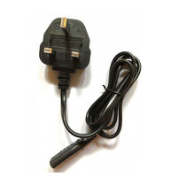 Original PSV PSP PS2 PS3 PS4 Hong Kong version power cord 8-character British Charger power adapter cable