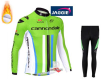 Green riding suit Canon road bike suit mountain bike riding pants winter fleece material competition suit equipment