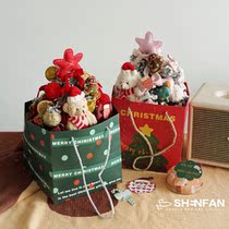 Happy things] Original niche design Christmas series bouquet gift handbag bag