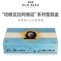 Elie Bleu Eddie Bourche Guevara Argentine Cigar Humidor Cedar Wood Humidor Cigarette Case