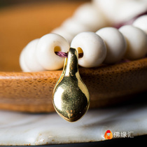  (Buddha Yuanhui)Buddha beads Hand beads Copper Brass thick water drop-shaped counting clip Counter clip