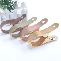 Aluminum alloy clipped dried quilt clothes clip clothespin fixed windproof clip Hanger large clip