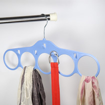 Circle new five-ring Hanger 4 fashion Nordic rack multi-purpose scarf silk scarf tie adhesive hook rack rack