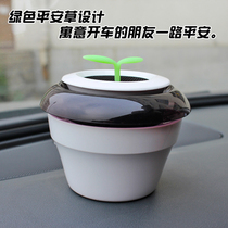 Car air purifier safe grass car activated carbon to remove odor USB negative ion car decoration