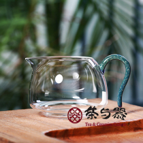 Taiwan Slow Hall Glass Public Cup Big Slow Road Cup Black Gold Tea Sea Pure Handmade Tea Cup Tea Sea Tea Ceremony Accessories