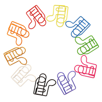 Music element paper clip color sixteen notes modeling creative book clip fun metal office paper clip